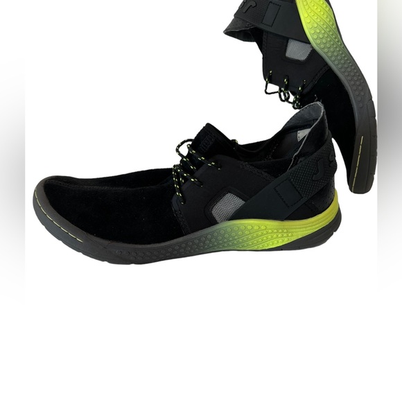 NWOT!  JSPORT JAMBU CATSKIL BLACK SUEDE NEON GREEN LADIES SHOES-   SZ 8M - Picture 5 of 11